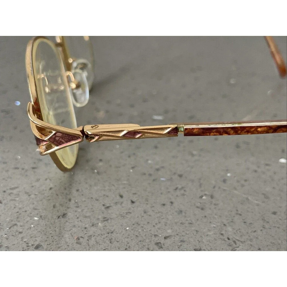 Reflexions Eyeglasses FRAMES ONLY 302 Brown 54-17-130 Full rim gold tortoise